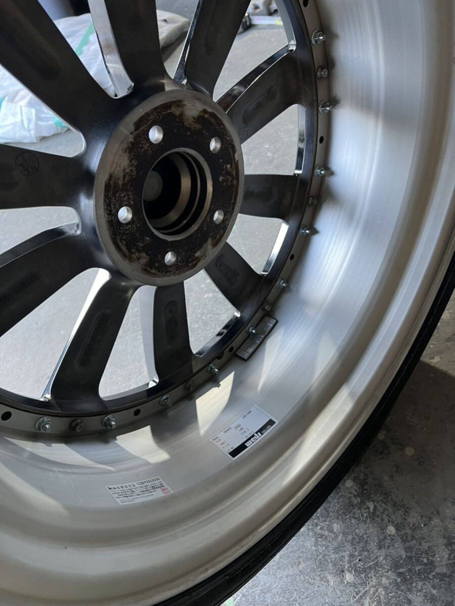 ジャンク　2本　20インチ　weds クレンツェ　クリシュナ　8.0j+43 エルグランド　Nitto245/35R20_画像5