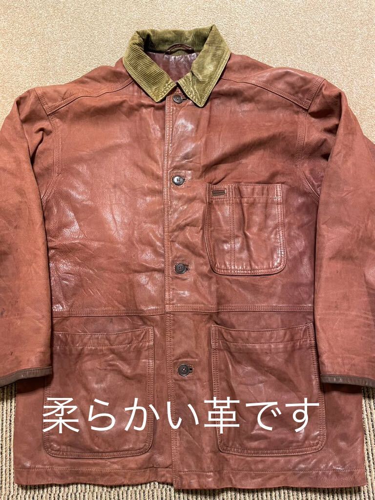 Timberland ティンバーランド レザーハンティング ジャケット 茶 Timberland ティンバーランド レザーハンティング ジャケット 茶