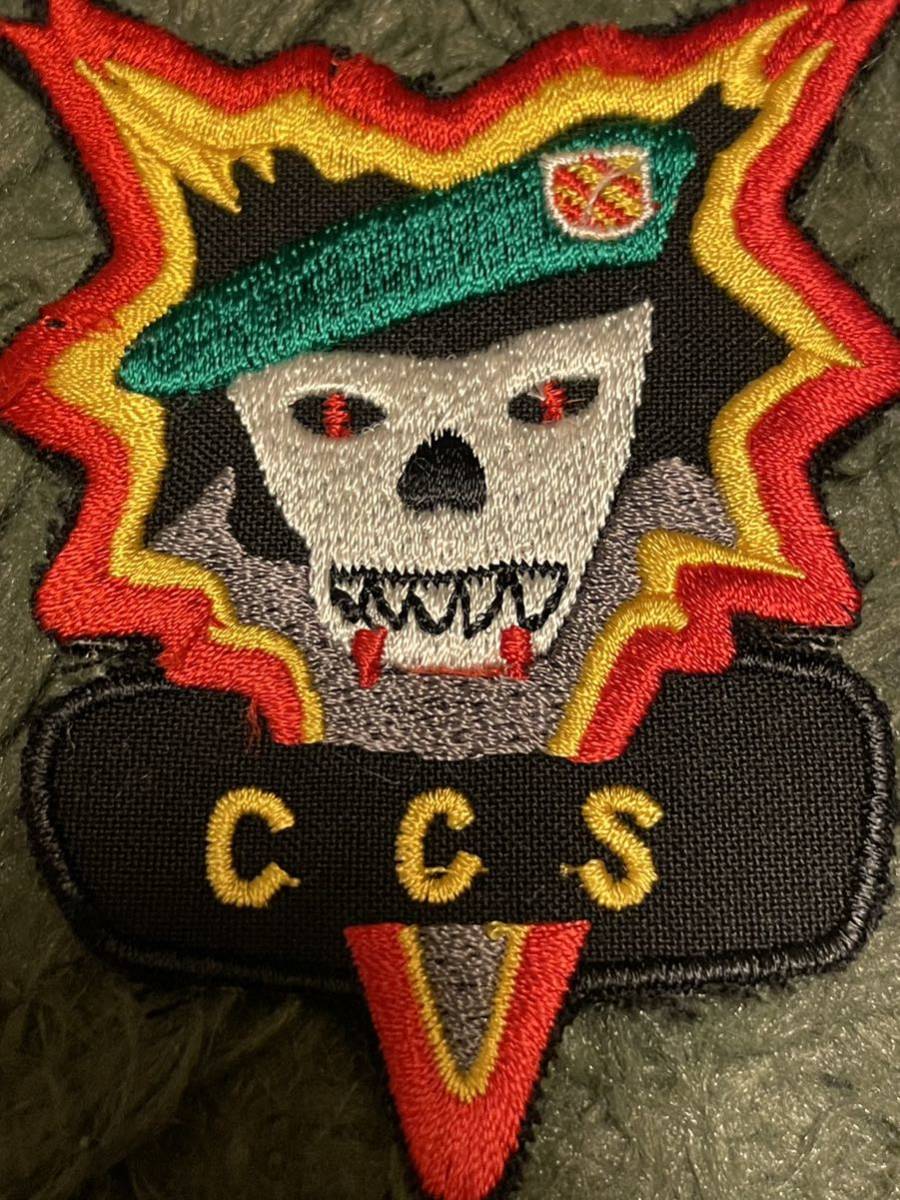 ベトナム戦　米軍　特殊部隊　ワッペン　パッチ　グリーンベレー　CCS アメリカ軍　刺繍ワッペン_画像2