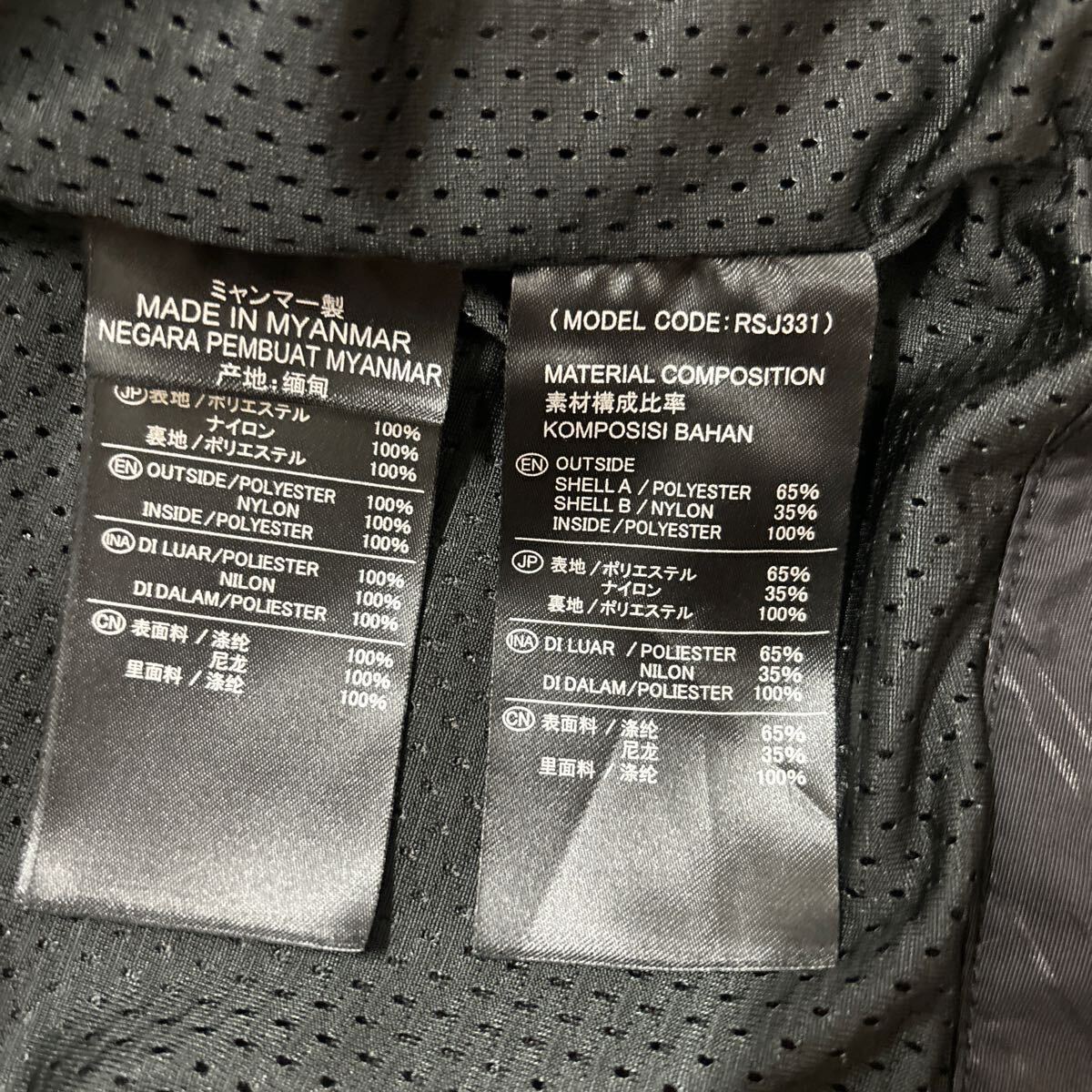 使用一回の美品 RS TAICH I トルクメッシュジャケット サイズXL RSJ331 プロテクター付属 アールエスタイチ RSタイチの画像3