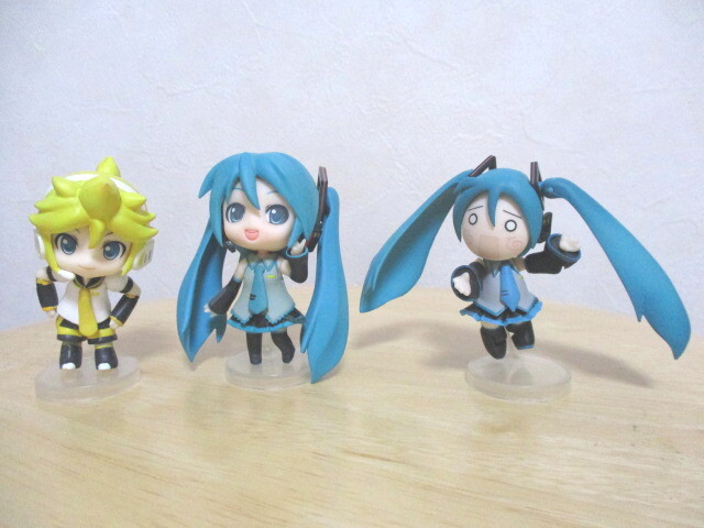 【非売品】 初音ミク 鏡音レン はちゅねみく ねんどろいどぷち ボーカロイド #01 シークレット project DIVA _画像1