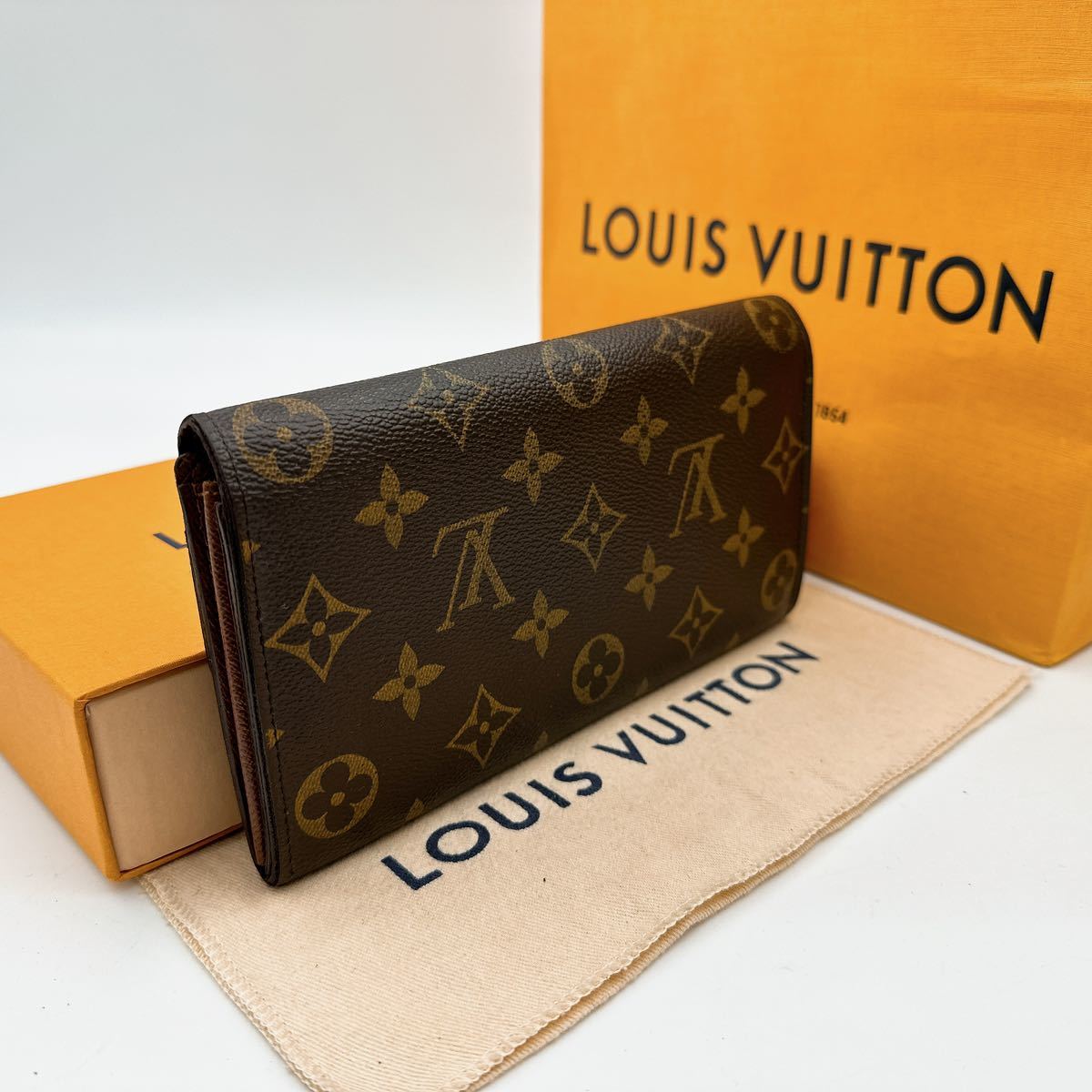 A2585【美品】LOUIS VUITTON ルイヴィトン モノグラム ポルトフォイユ サラ 長財布 二つ折り財布 ウォレット M61734/CT3097_画像2