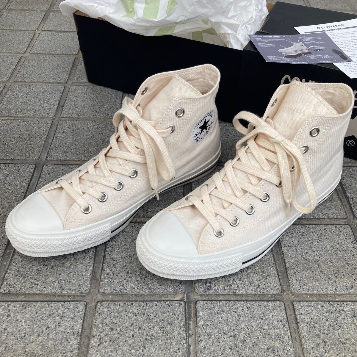 ☆極美品・送料無料☆ CONVERSE × MHL ALL STAR 100 ハイカット コンバース オールスター マーガレットハウエル 8.5 27.0cm_画像3