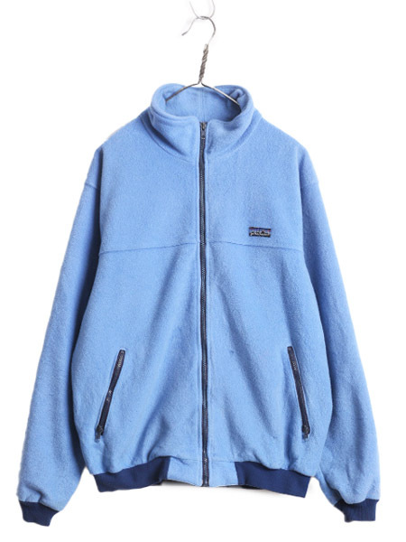 80s USA製 パタゴニア フルジップ フリース ジャケット メンズ XL 80年代 ヴィンテージ patagonia ハイネック ブルゾン アウトドア 旧タグ