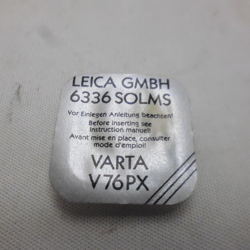 LEICA M6に同梱されていた電池です。VARTA ボルタ V76PX ご購入後、開封はしないでください 管理C227_出品の要です。