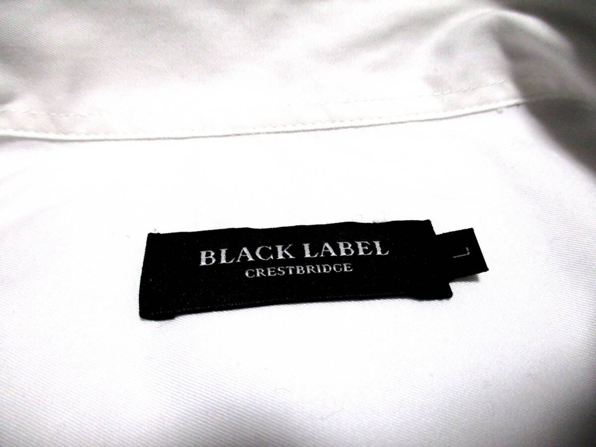 大人気大きめサイズ L 美品 ブラックレーベルクレストブリッジ 袖口裏 クレストブリッジチェック柄 パッチワークデザイン シャツの画像6