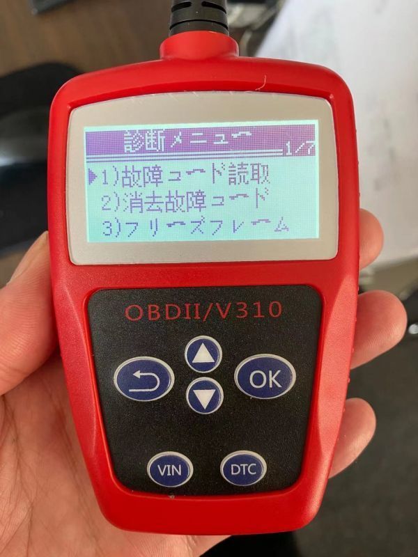 車OBD2診断ツール スキャナー、OBDII 16ピンインターフェース 車の故障コードリーダー 故障診断機 1ヶ月保証「OBD2-V310.B」_画像1