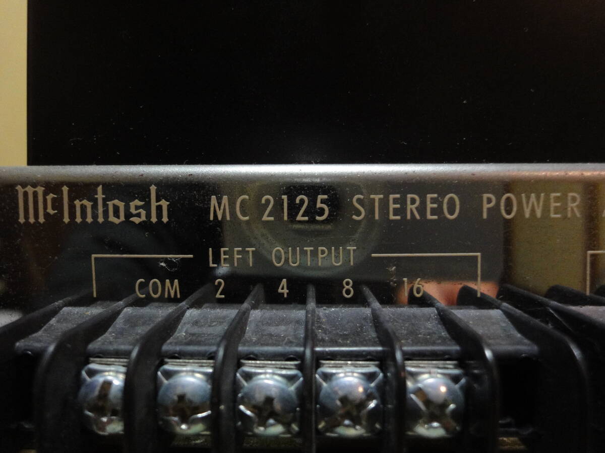 マッキントッシュ McIntosh /MC2125/ステレオパワーアンプ 動作品(2019年修理)　_画像5