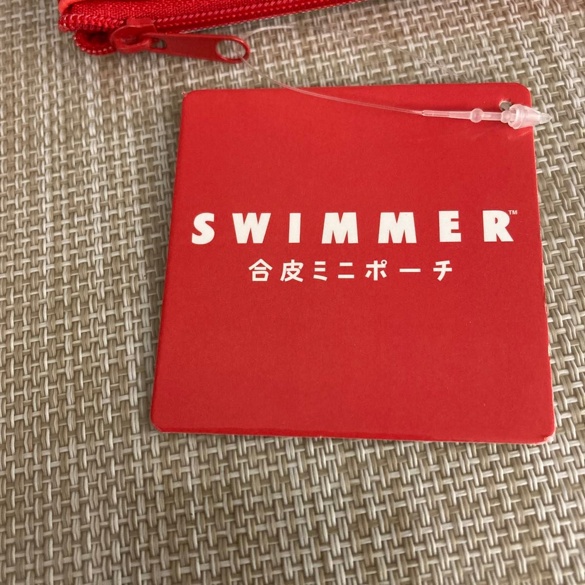 キャンドゥ　スイマー　swimmer 合皮ミニポーチ　ピンク　レッド　2個セット