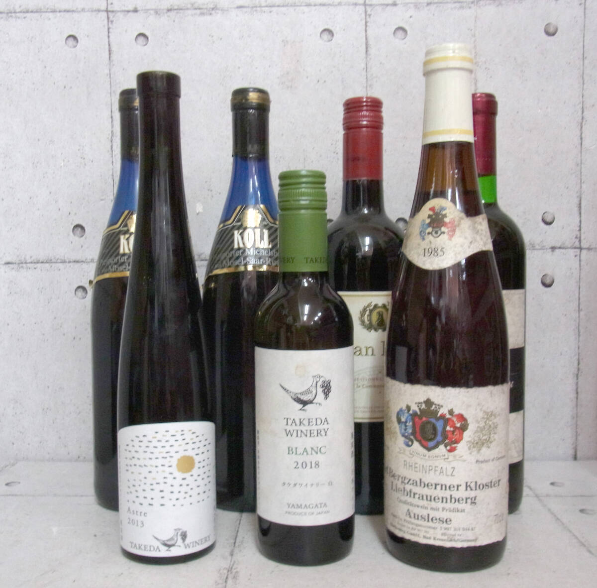 ワインまとめて7本 ドイツワイン 日本ワイン 白ワイン 赤ワイン モーゼル・ザール・ルーヴァー ラインファルツ ジャン・リヴァル の画像1