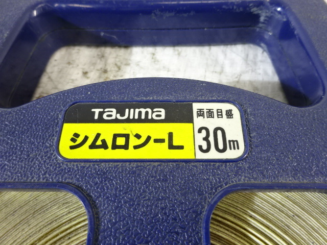 PH-91/Tajimaタジマ シムロン-L 両面目盛 30m NiigataSeiki新潟精機 快段目盛 30m 巻尺 メジャー 測量測定 建築土木 スポーツ競技計測_画像3