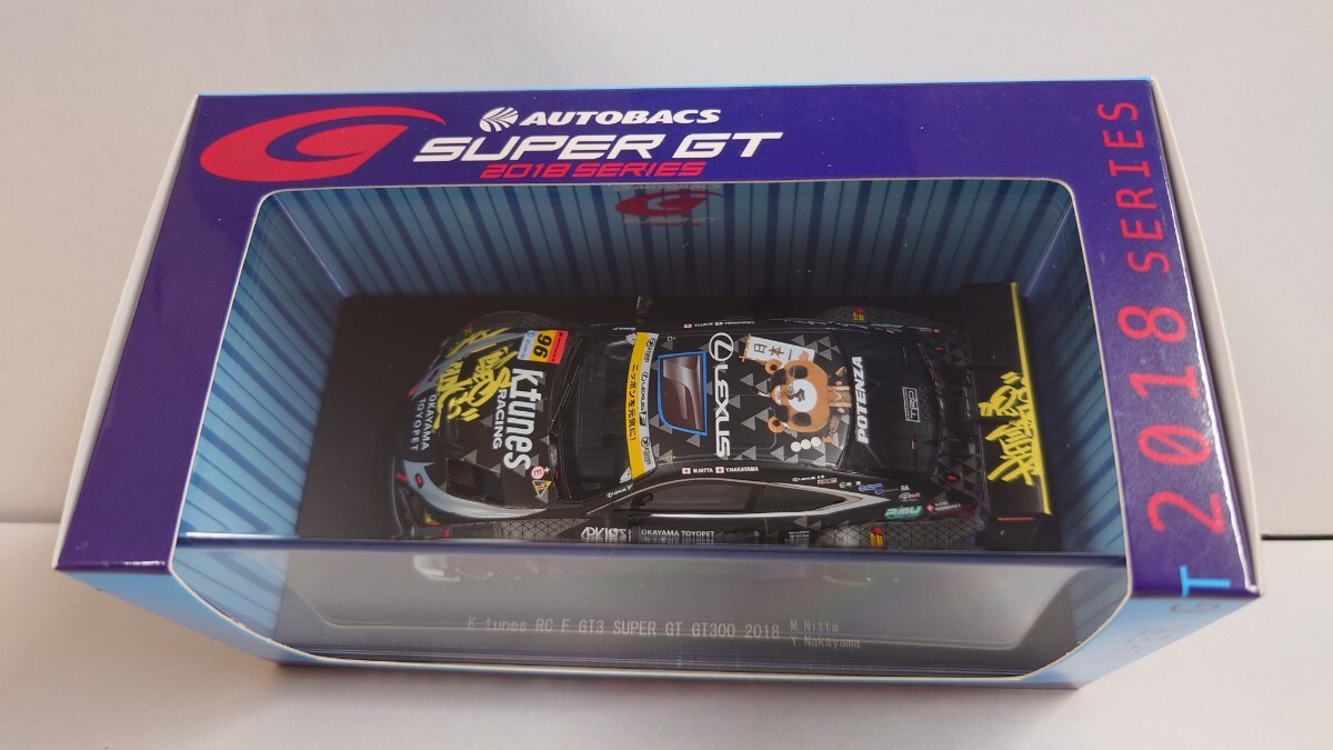 EBBRO(エブロ) 1/43 SCALE SUPER GT GT300 2018 K-tunes RC-F GT3 No.96 45651 ノベルティオマケ付_画像3