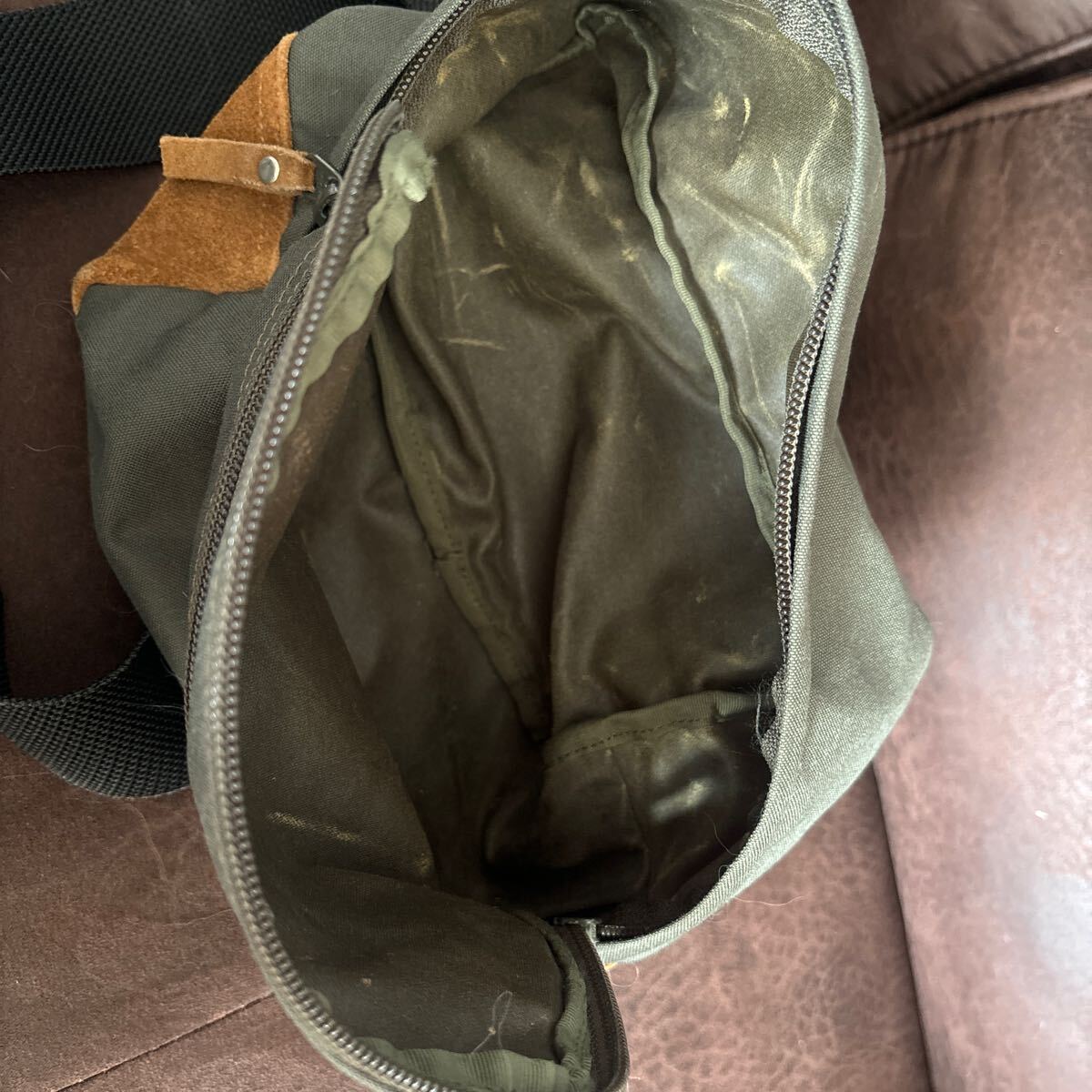 hobo ショルダーバッグ shoulder bag olive オリーブ ウエストバッグ waist bag nonnativeの画像3