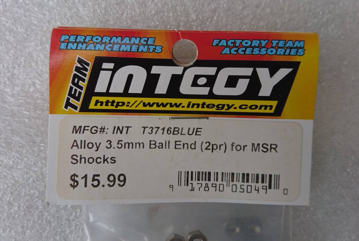 INTEGY T3716BLUE Alloy 3.5mm Ball End (2pr) for MSR Shocks_画像3