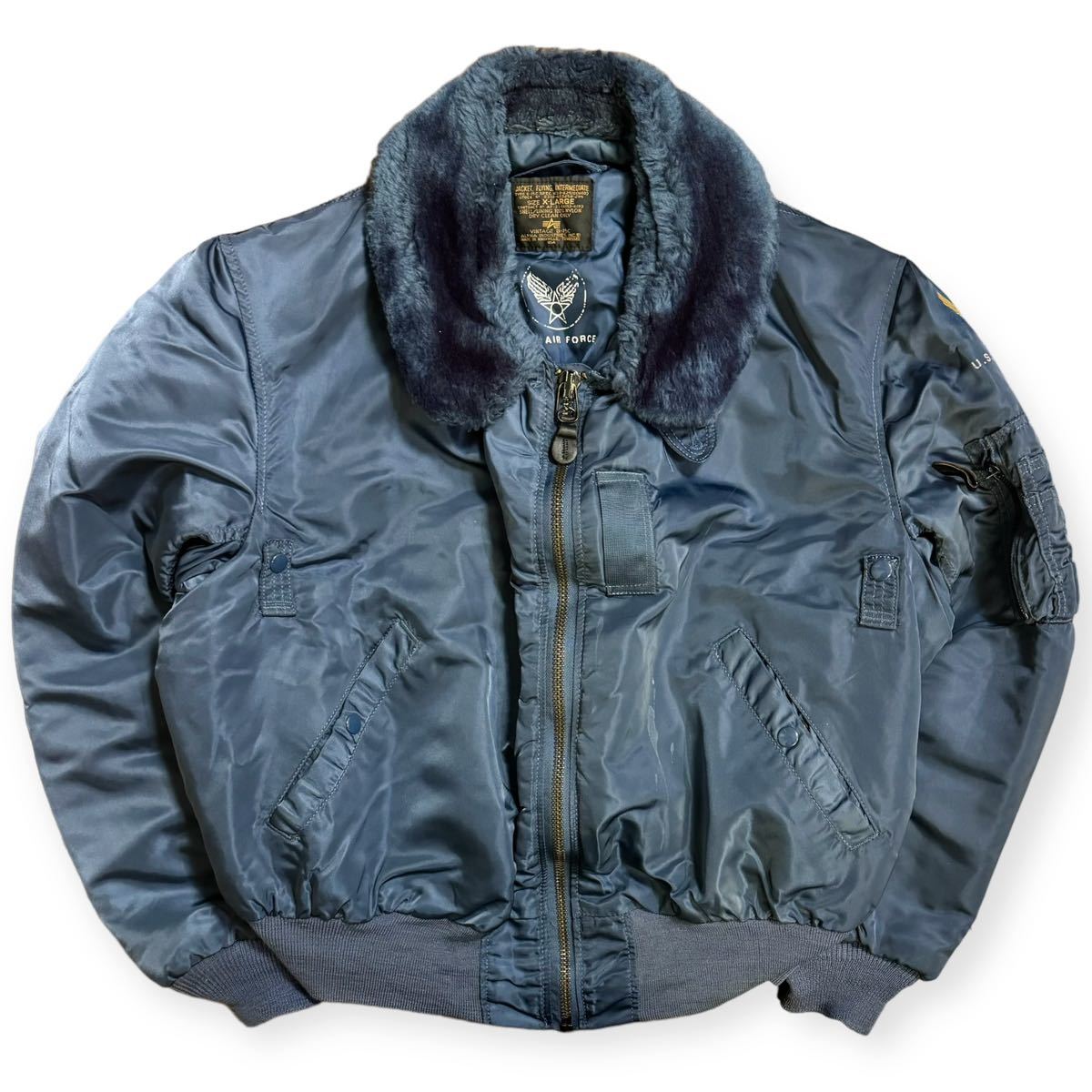 稀少 ALPHA INDUSTRIES アルファ USA製 50's復刻 B-15C フライト 稀少 ALPHA INDUSTRIES アルファ USA製 50's復刻 B-15C フライト
