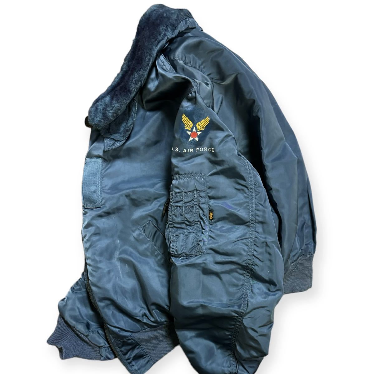 稀少 ALPHA INDUSTRIES アルファ USA製 50's復刻 B-15C フライト 稀少 ALPHA INDUSTRIES アルファ USA製 50's復刻 B-15C フライト
