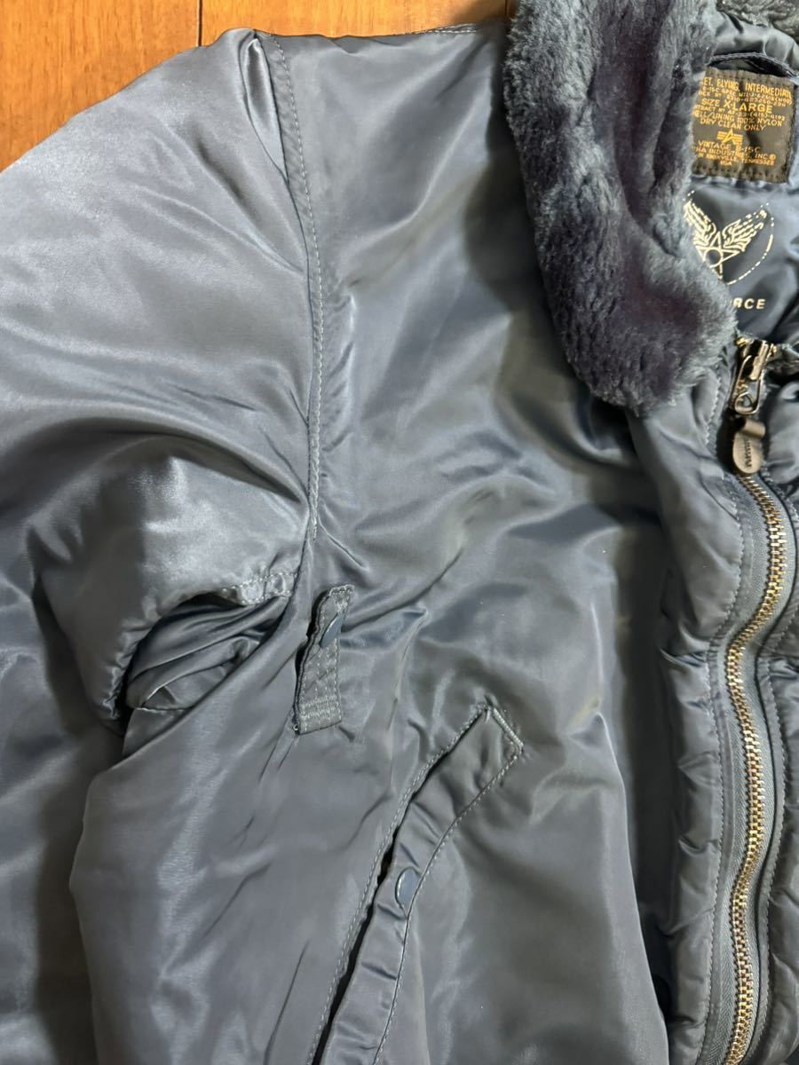 稀少 ALPHA INDUSTRIES アルファ USA製 50's復刻 B-15C フライト 稀少 ALPHA INDUSTRIES アルファ USA製 50's復刻 B-15C フライト