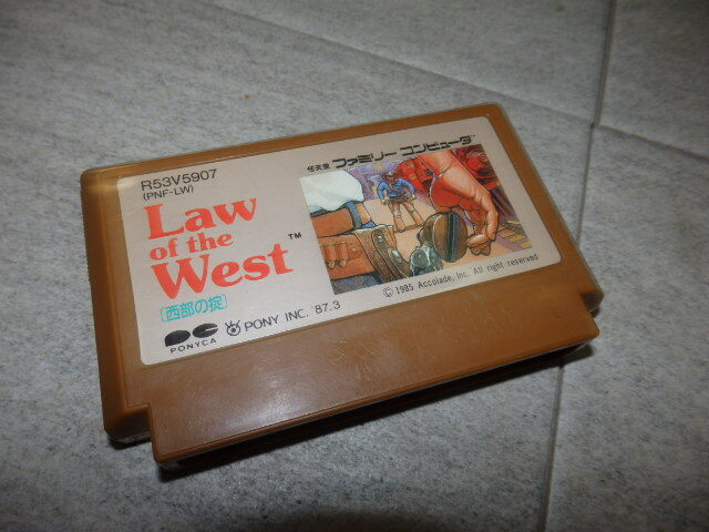 FC ファミコン LAW OF THE WEST 西部の掟 動作確認画面付き HC/6120の画像1