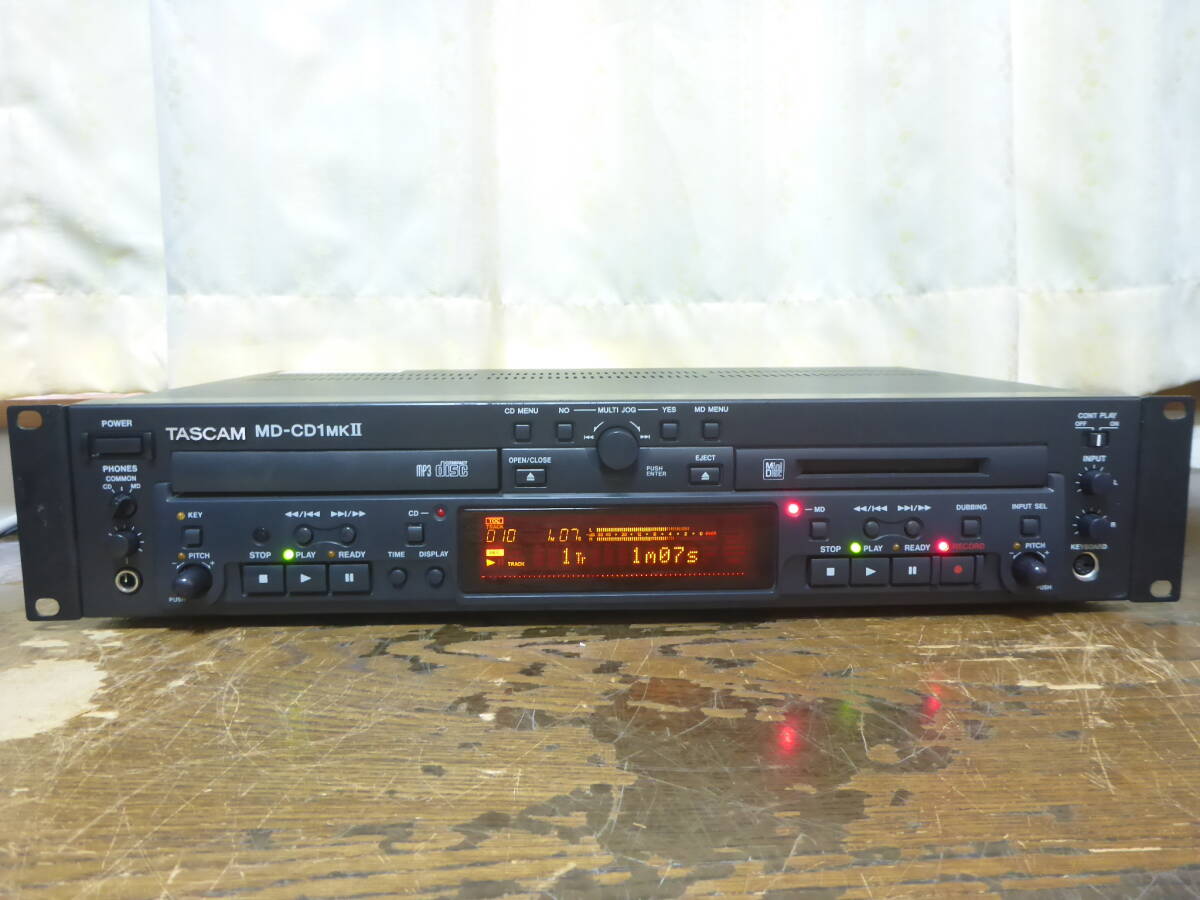 TASCAM　　MD-CD1MKⅡ 業務用CDプレーヤー/MDレコーダー　タスカム _画像1