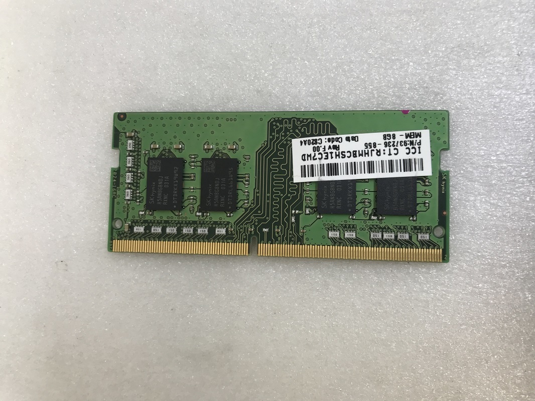 SK HYNIX 1Rx8 DDR4-3200 PC4-25600 8GB 260ピン ECC無し 8gb DDR4ノート用 メモリ DDR4 LAPTOP RAM 中古品動作品_画像4