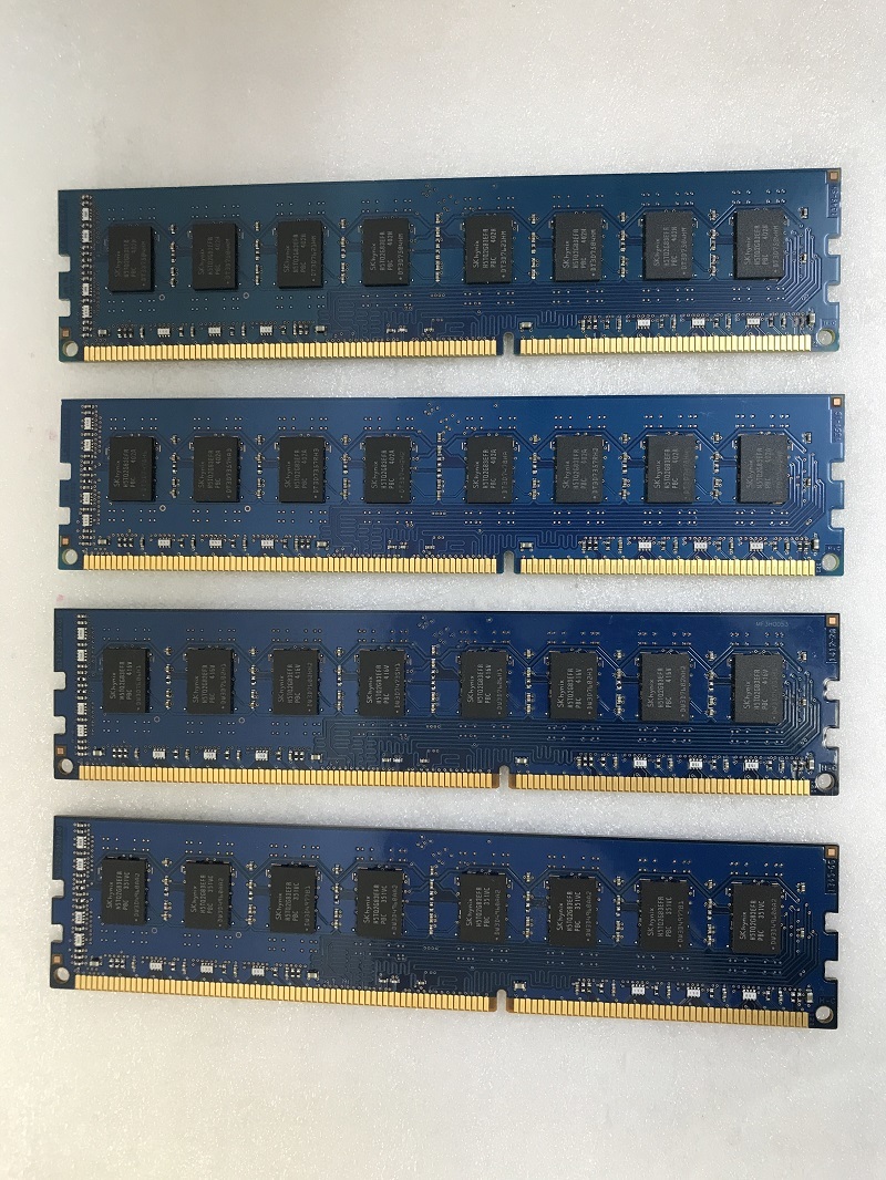 SK HYNIX 2Rx8 PC3-12800U 4GB 4枚組 1セット 16GB DDR3 デスクトップ用 メモリ DDR3-1600 4GB 4枚で 16GB DDR3 DESKTOP RAM_画像3