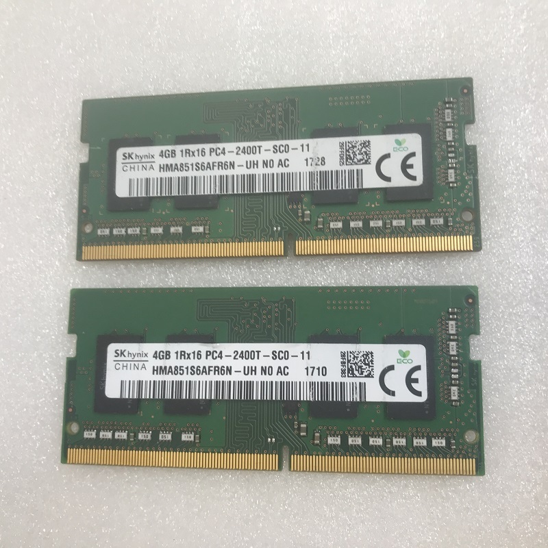SK HYNIX 1Rx16 PC4-2400T 4GB 2枚組 1セット 8GB DDR4 ノート用メモリ 260ピン ECC無し PC4-19200 4GB 2枚 8GB DDR4 LAPTOP RAM_画像4