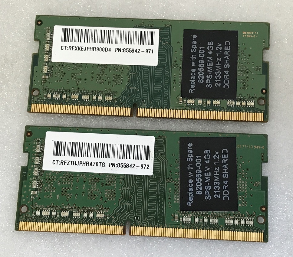 PC4-2400T 8GB SAMSUNG 1Rx16 PC4-2400T-SC0-11 4GB 2枚 8GB DDR4 ノート用メモリ PC4-19200 4GB 2枚 8GB 260ピン DDR4 LAPTOP RAM_画像2