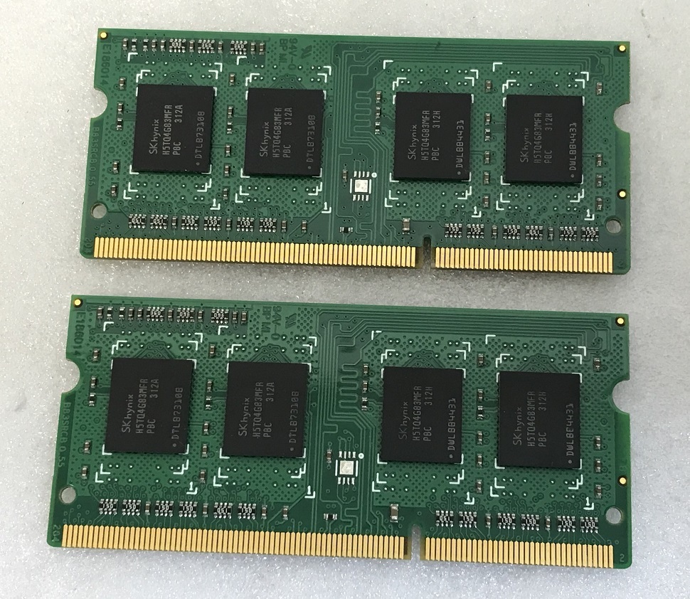 SANMAX 1Rx8 PC3-12800S 8GB 4GB 2枚で 8GB DDR3 ノートPC用 メモリ 204ピン DDR3-1600 4GB 2枚 PC3 12800 4GB 2枚 中古動作確認済の画像2