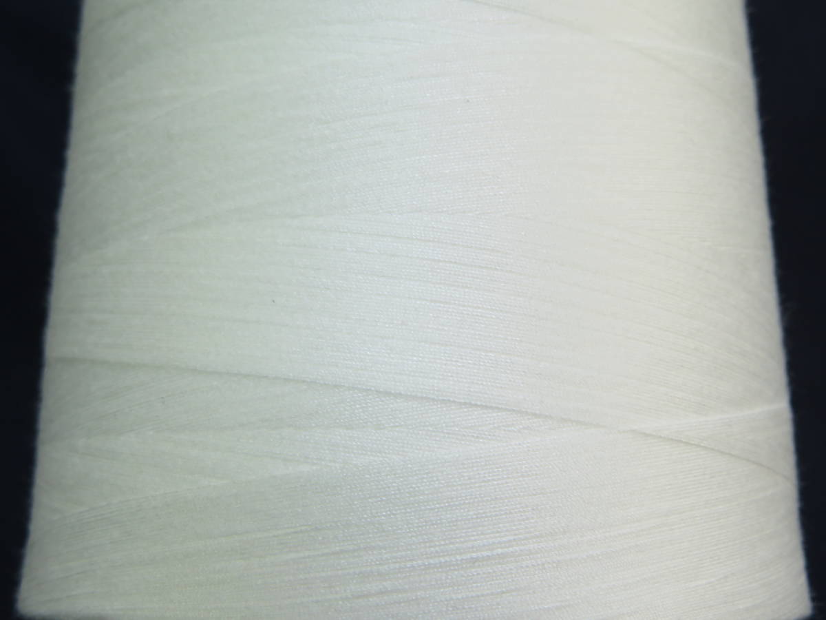  on sale unbleached cloth ( white color ) 10000m new goods F-02 sewing-cotton 60 number Span business use profit for white made in Japan hand .. thread over lock large to coil large volume cheap 