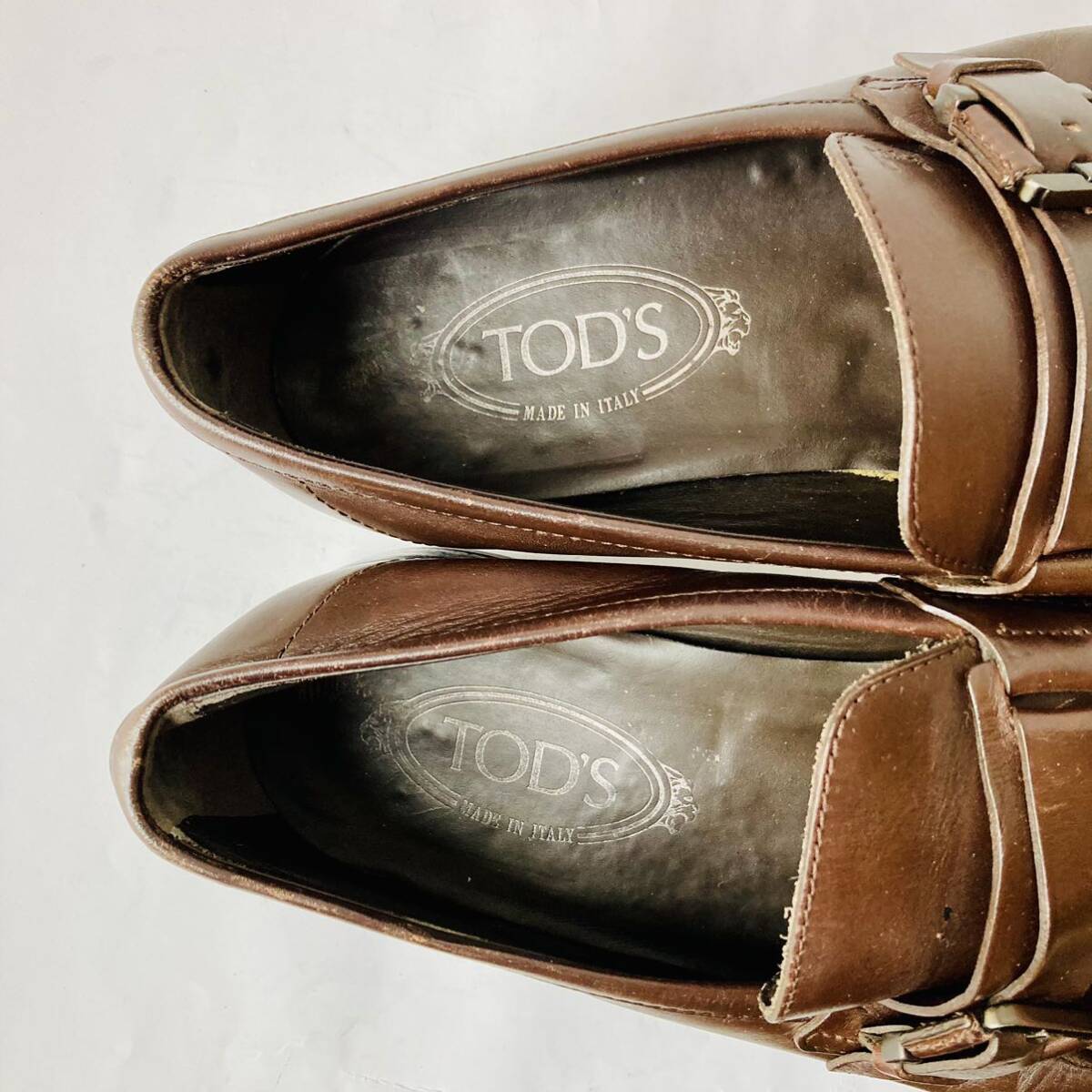 TOD'S トッズ 濃茶 ローファー 26.5cm 除菌・消臭済み_画像5