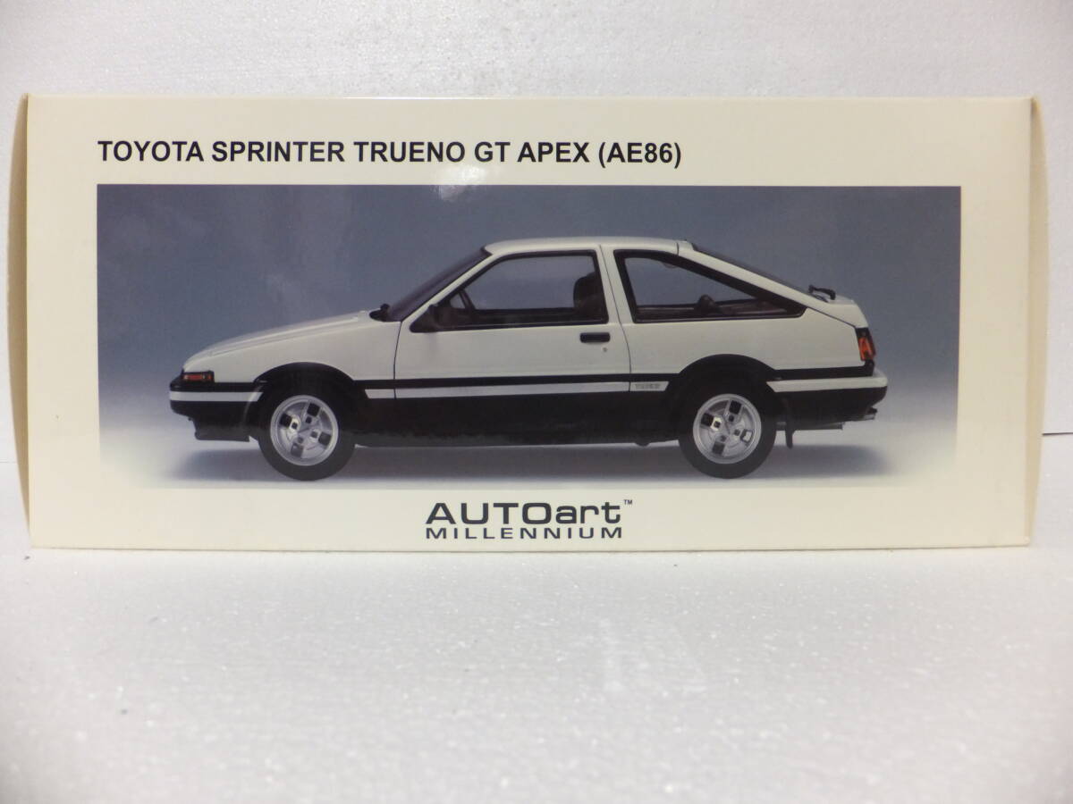 1/18 オートアート TOYOTA SPRINTER TRUENO GT APEX(AE(86）新品未開封の画像2