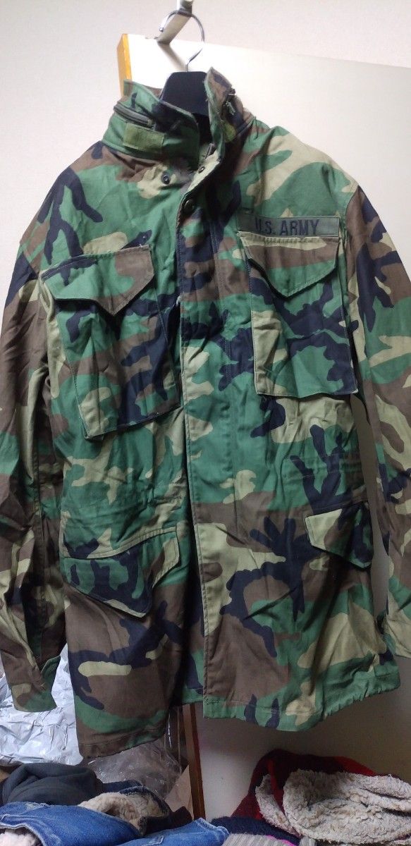 米軍実物 S-L U.S. ARMY M-65 フィールド ジャケット ウッドランド カモフラージュ 迷彩 ビンテージ ミリタリー