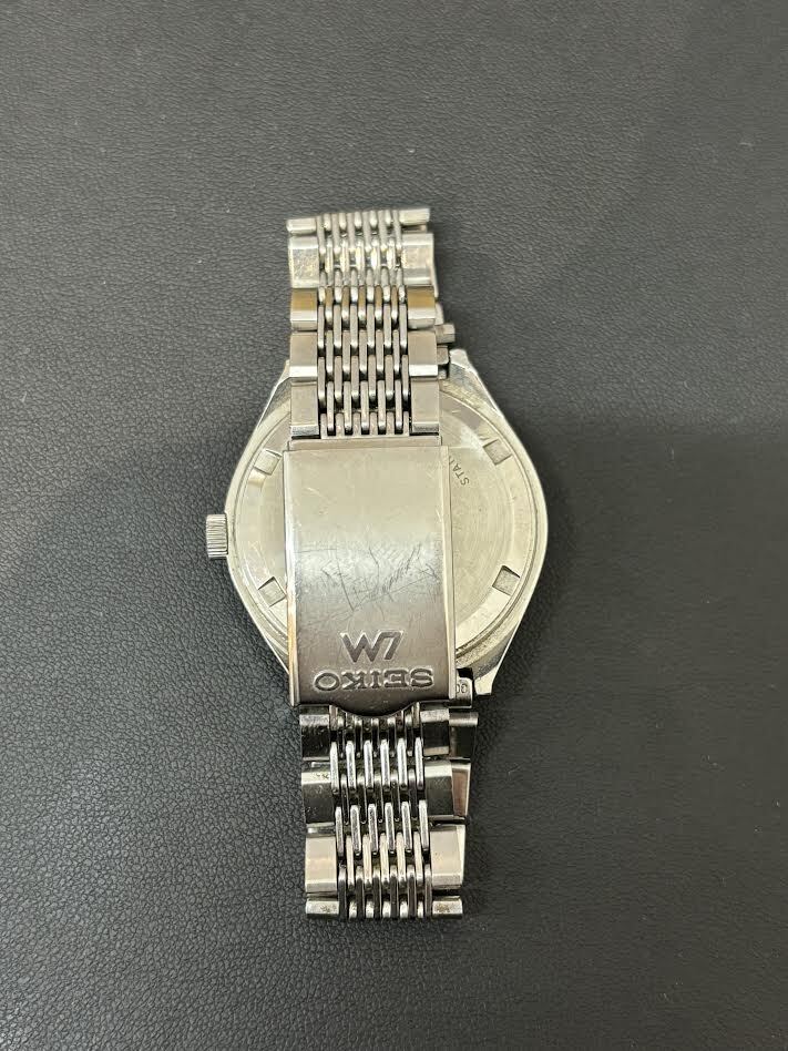 #994 可動品 腕時計 SEIKO セイコー 5216-7070 シルバー系 デイデイト 青文字盤 ブランド時計 オートマチックの画像2