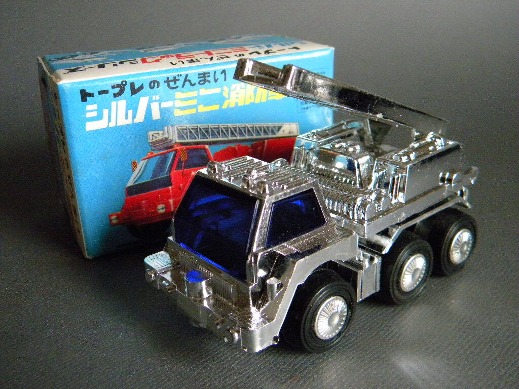 当時物 ★★T.P.S トープレ 作動良好 ミニ・はしご 消防車 !! トラック野郎 昭和40年代 旧車「定形外/LP可」★★未使用 デッドストック品_画像2