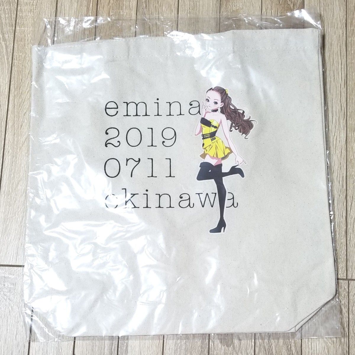 【新品】エミーナ　エコバッグ　安室奈美恵　トートバッグ　安室ちゃん　沖縄　アムラー