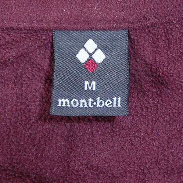 モンベルmont-bell■シャミース インナージャケット フリース ジップジャケット 1104980■M■マルーン ※NK4216279_画像5