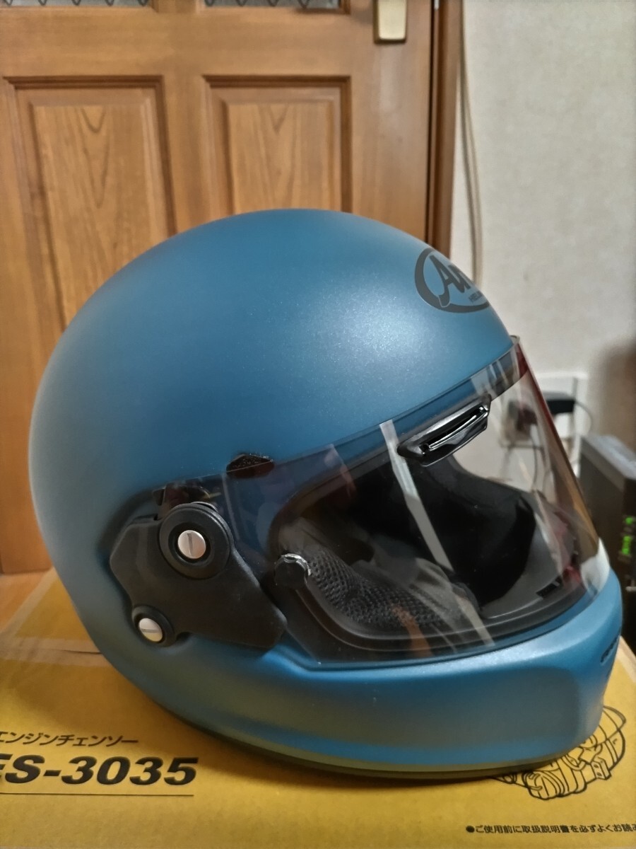【中古美品】Arai アライ　ラパイド・ネオ　ヘルメット　RAPIDE-NEO サイズM(57・58) フルフェイスヘルメット つや消し_画像2