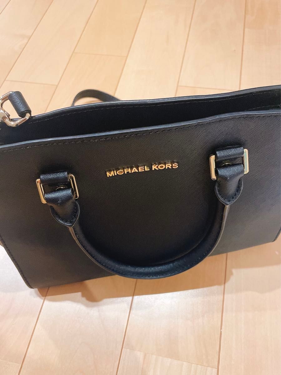 マイケルコース MICHAEL KORS ショルダー ハンドバッグ レザー ブラック ビジネスバッグ