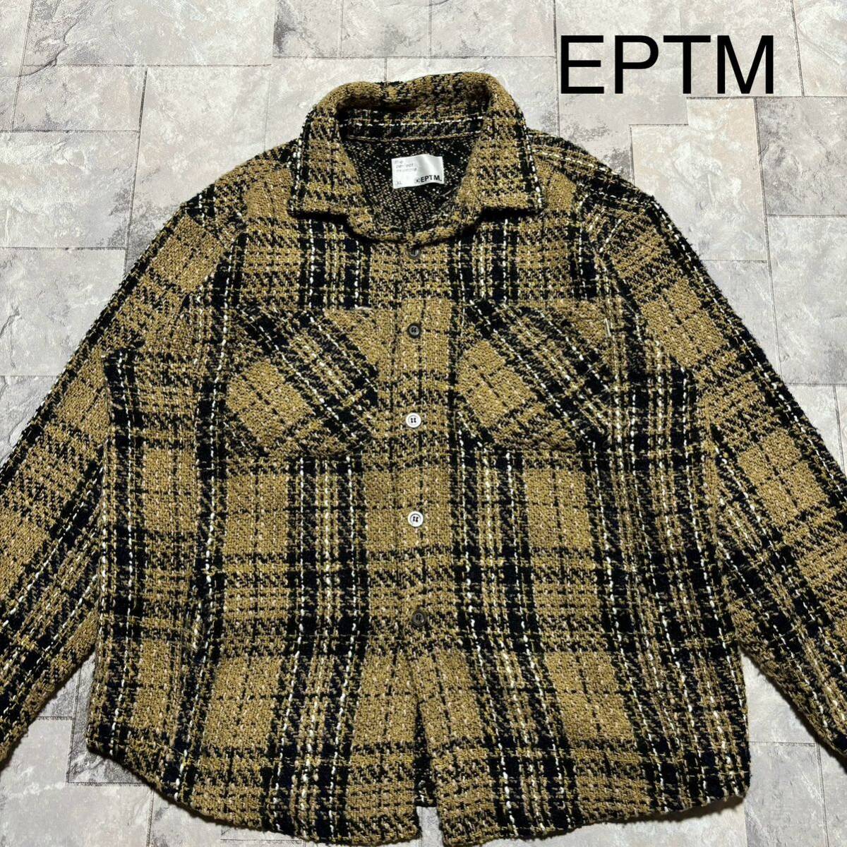 EPTM エピトミ チェックジャケット USA企画 USAブランド ストリート ビッグシルエット カニエプロデュース ヒップホップ サイズXL 玉FS1299_画像1