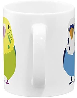 セキセイインコのイラストのマグカップ：フォトマグ（世界の野鳥シリーズ）_画像6