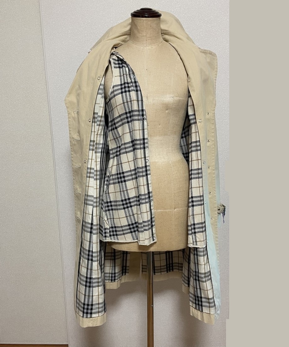 トレンチコート◆ウールライナー付き■BURBERRY◆ BLUE LABEL◆バーバリー◆ブルーレーベル◆38◆ベージュ◆三陽商会◆美品_画像6