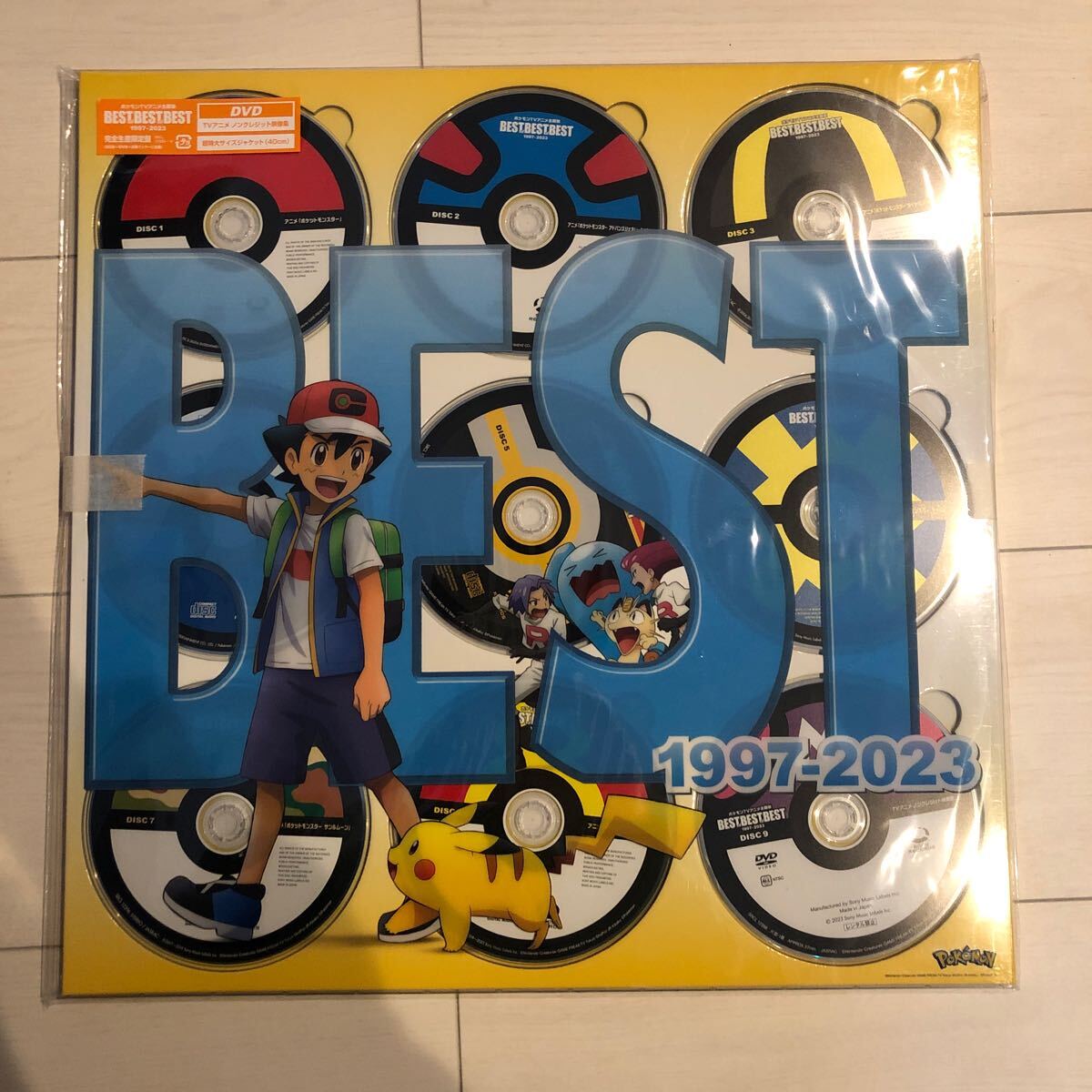 1円スタート 新品未開封 ポケモンTVアニメ主題歌 BEST DVD 完全生産限定盤 BEST OF BEST OF BEST 1997-2023の画像1