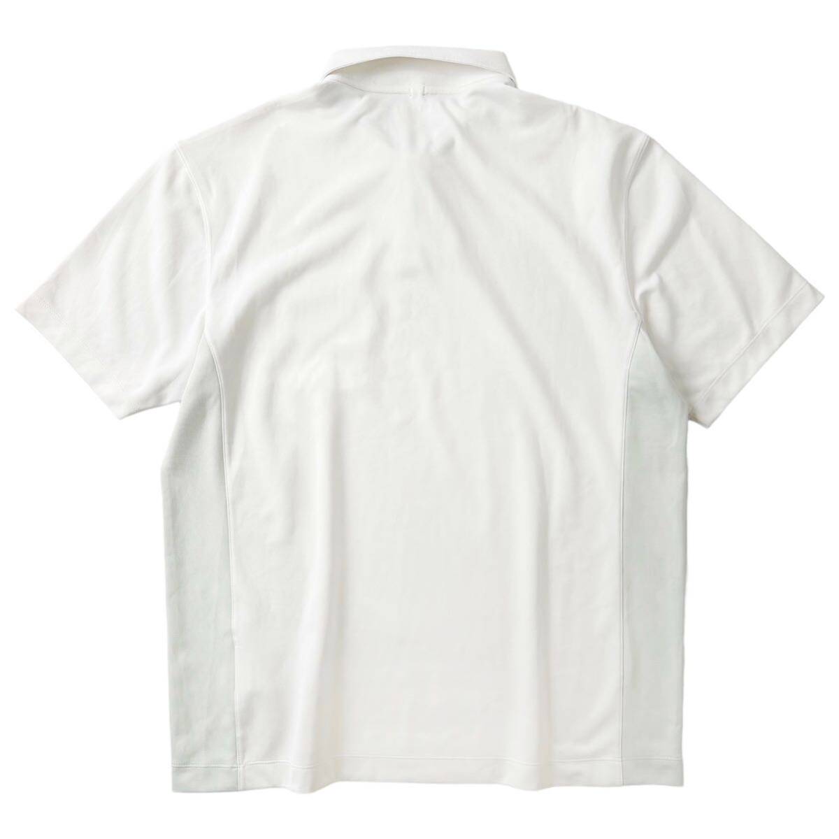 美品 NIKE GOLF ナイキ ゴルフ / DRI- FIT ストレッチ ポケット付き 半袖 ポロシャツ メンズ L サイズ 白 ホワイト シンプル ゴルフウェアの画像6