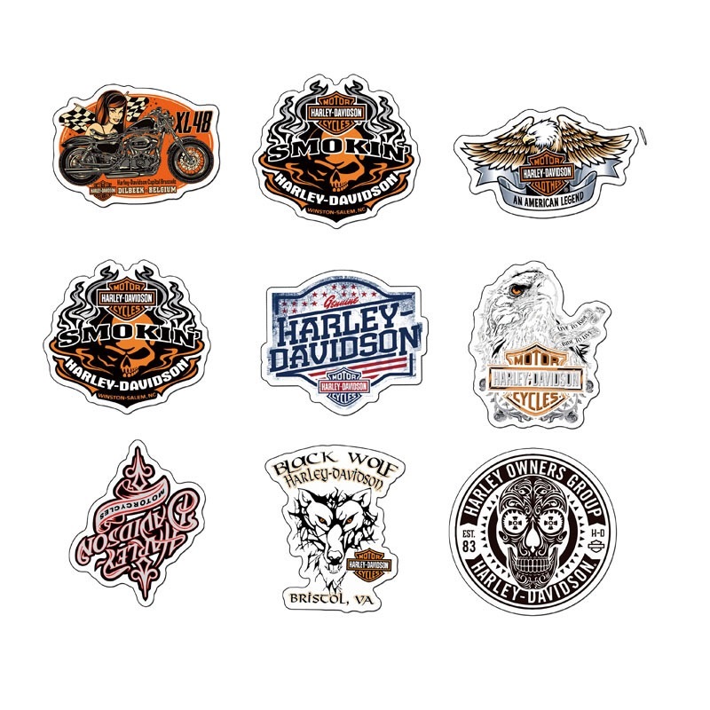 たっぷり お得セット Harley-Davidson ハーレーダビッドソン ステッカー100枚セット Aの画像3