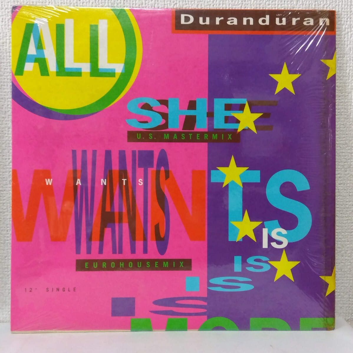 [12”]DURAN DURAN【ALL SHE WANTS IS オール・シー・ウォンツ・イズ】デュラン・デュラン US MASTER MIX/EURO HOUSE MIX/45 SINGLE MIX_画像1