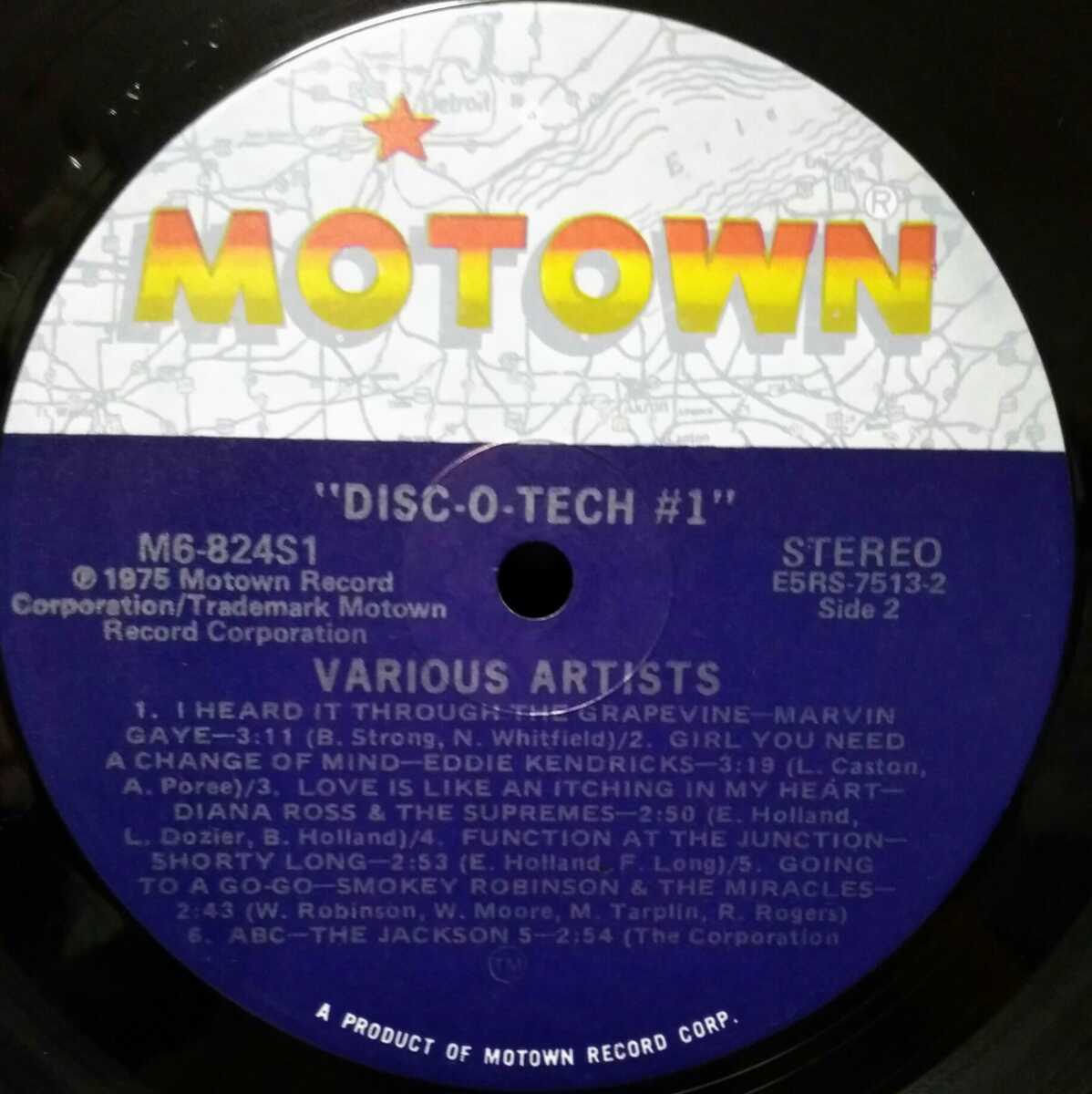[LP]MOTOWN DISC-O-TECH #1:DIANA ROSS/EDDIE KENDRICHS/JACKSON 5/MARVIN GAYE/STEVIE WONDER/SHORTY LONG/SPINNERS 他 DJ COPY PROMO_画像3