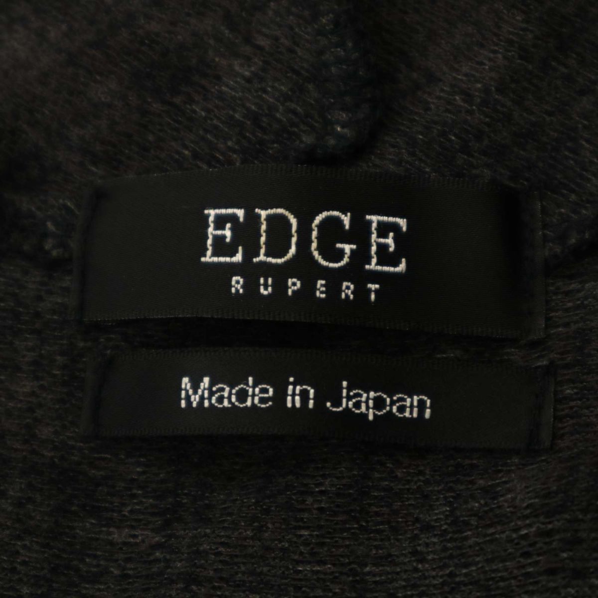 EDGE RUPERT ルパート 通年 チェック★ ロング ガウン 羽織り カーディガン コーディガン Sz.F　メンズ グレー 日本製　C4T01630_2#O_画像5