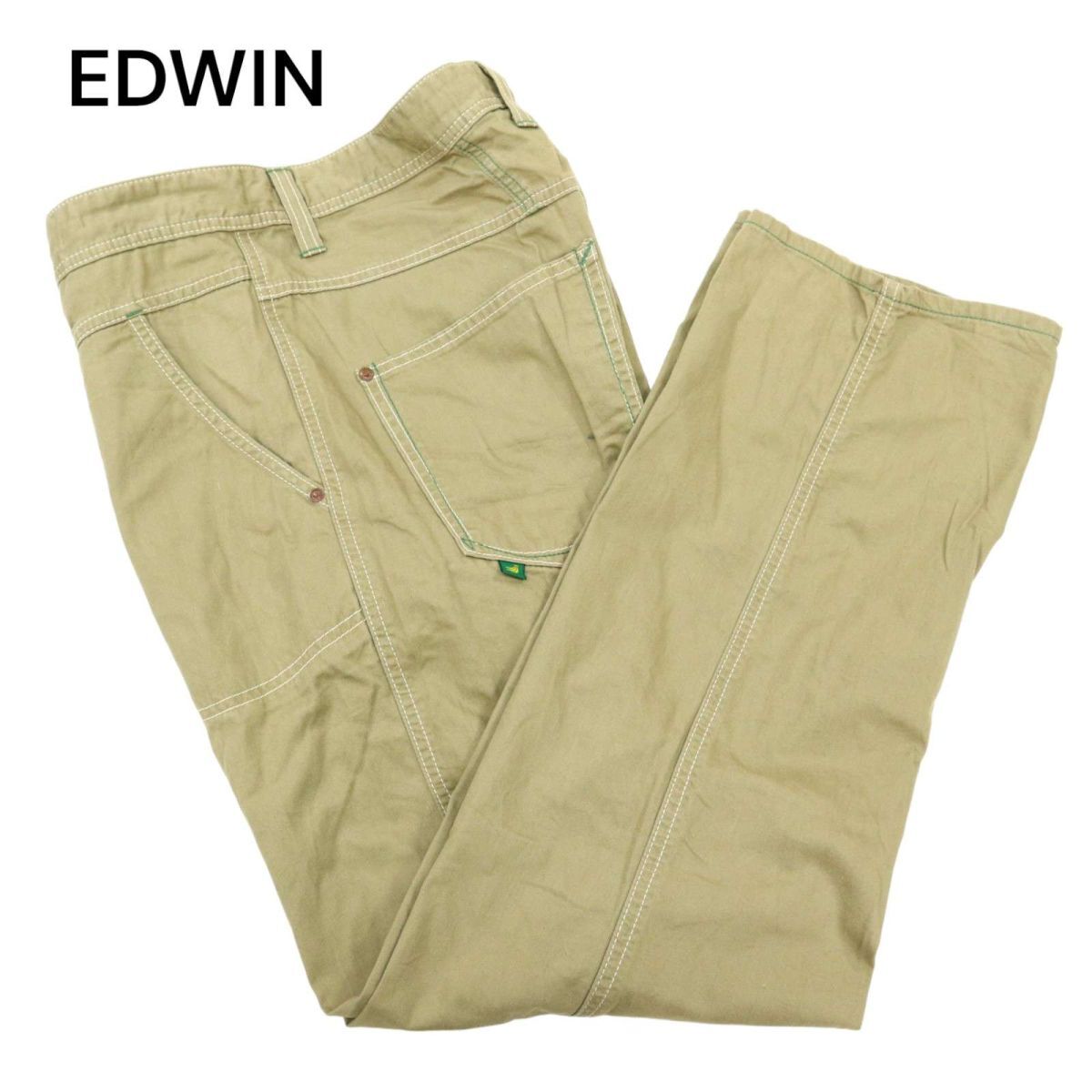 EDWIN Edwin 102RS весна лето banana волокно * слаксы Baker брюки Sz.L мужской сделано в Японии C4B00939_2#P