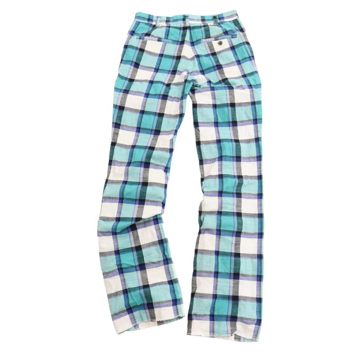 LOUDMOUTH ラウドマウス 春夏 ストレッチ ストレート チェック★ スラックス パンツ Sz.30 メンズ ゴルフ C4B01039_2#Pの画像6