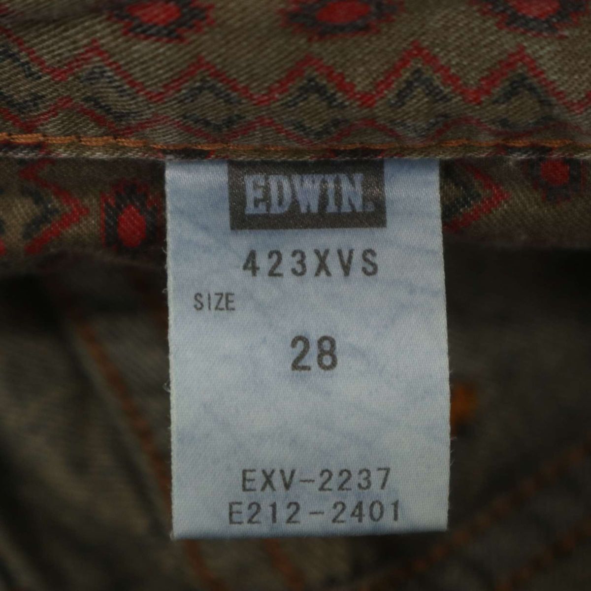 EDWIN エドウィン 423XVS ダメージ加工★ XVシリーズ ウエスタン デニム パンツ ジーンズ Sz.28 メンズ C4B00977_2#Rの画像7